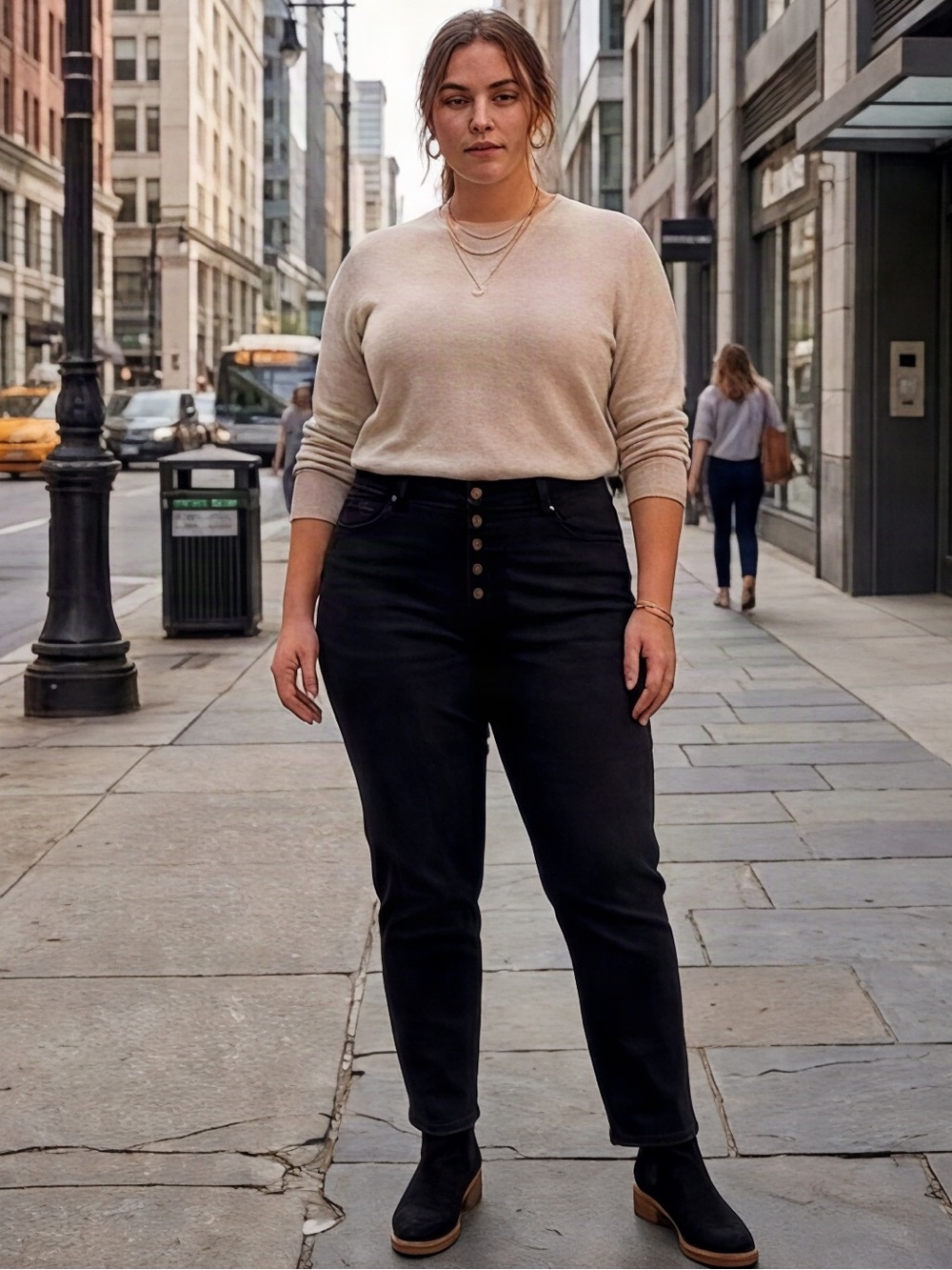 Vervet by Flying Monkeys Haylie High Rise Button Fly Plus Size Jeans